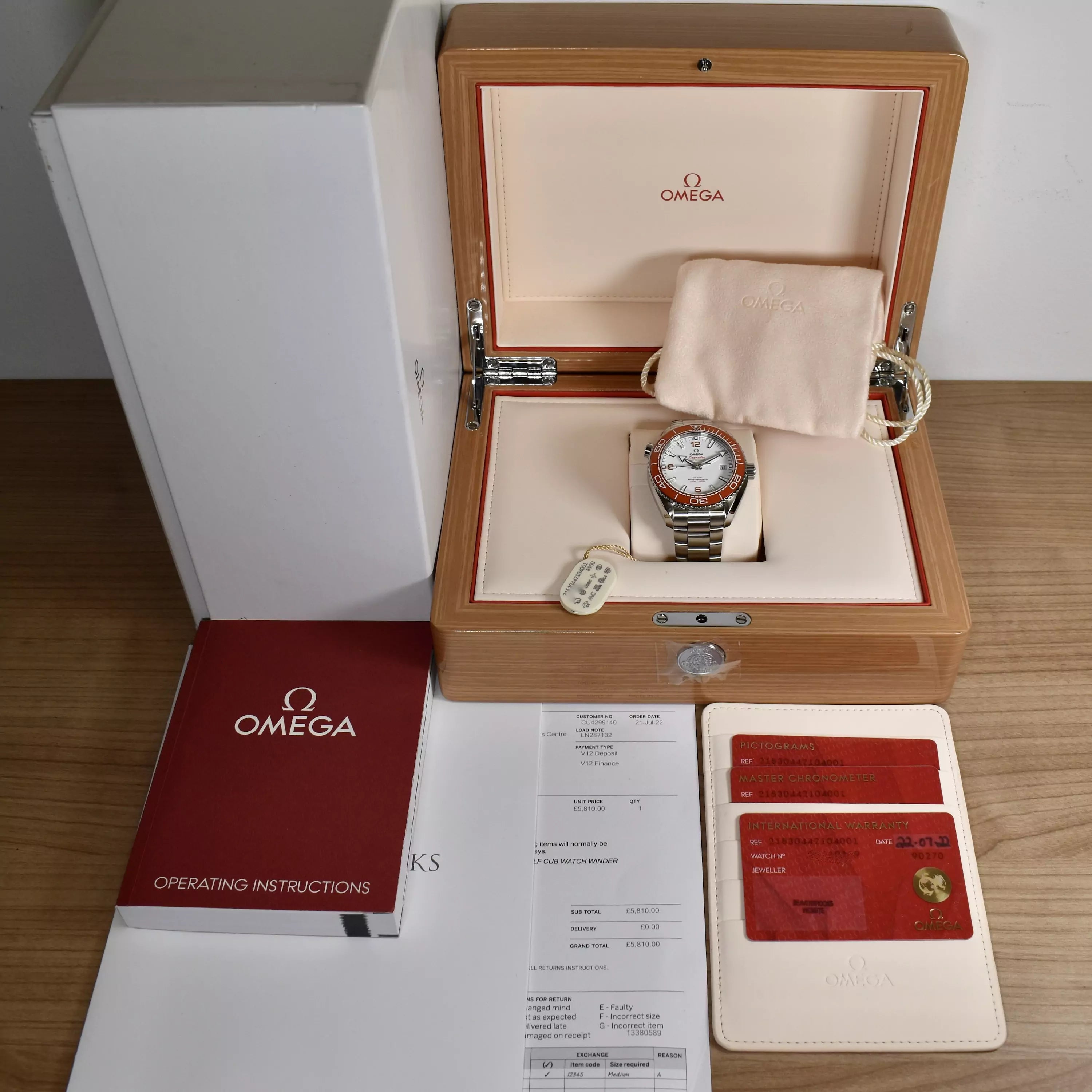 OMEGA Seamaster Planet Ocean 600m 43.5mm 215.30.44.21.04.001 2022