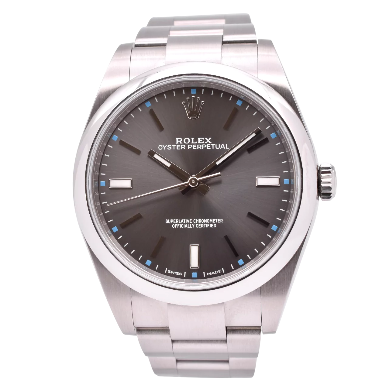 Rolex Oyster Perpetual Rhodium 2020 Full Set 114300 2020