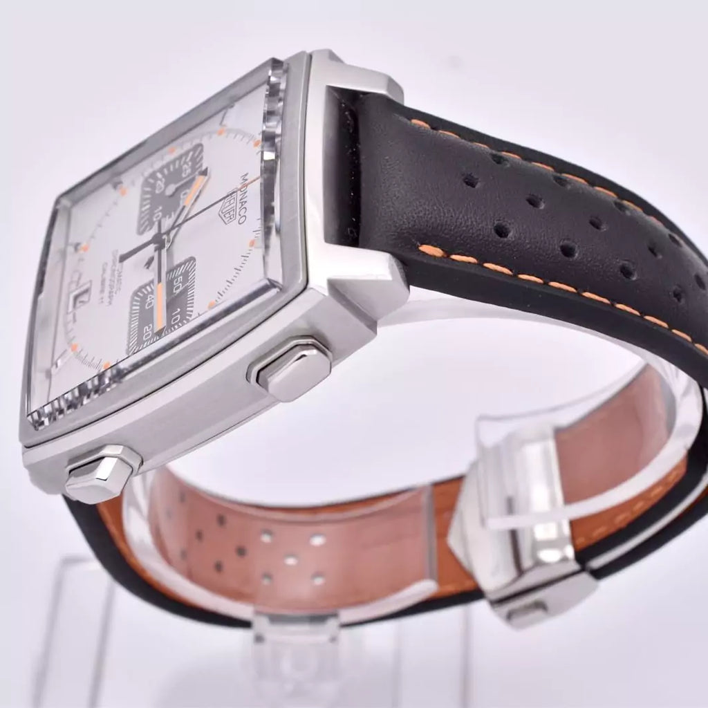 TAG Heuer Monaco Silver & Orange CAW211C 2016