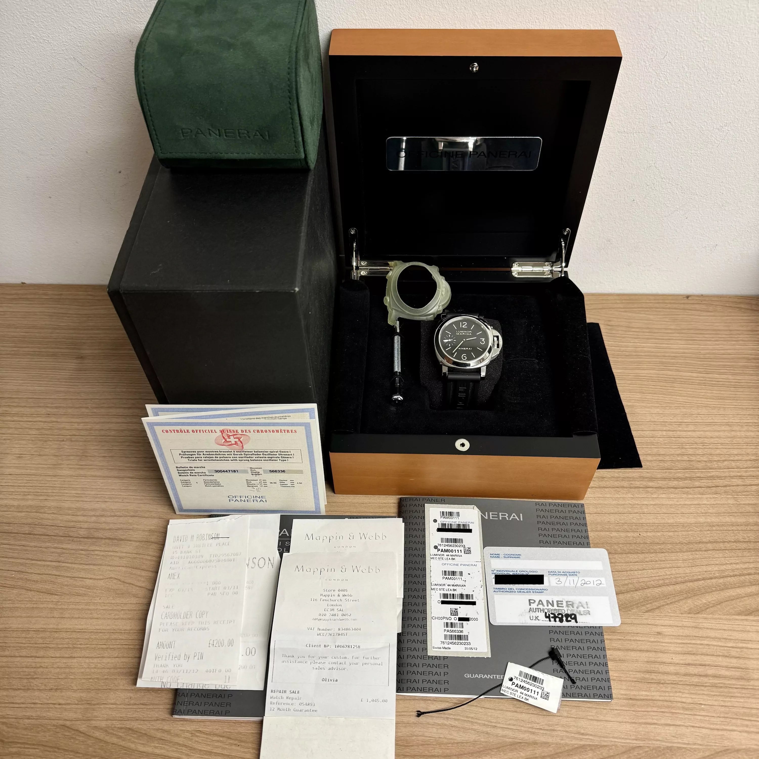 Panerai Luminor 44mm 2012 PAM00111 2012