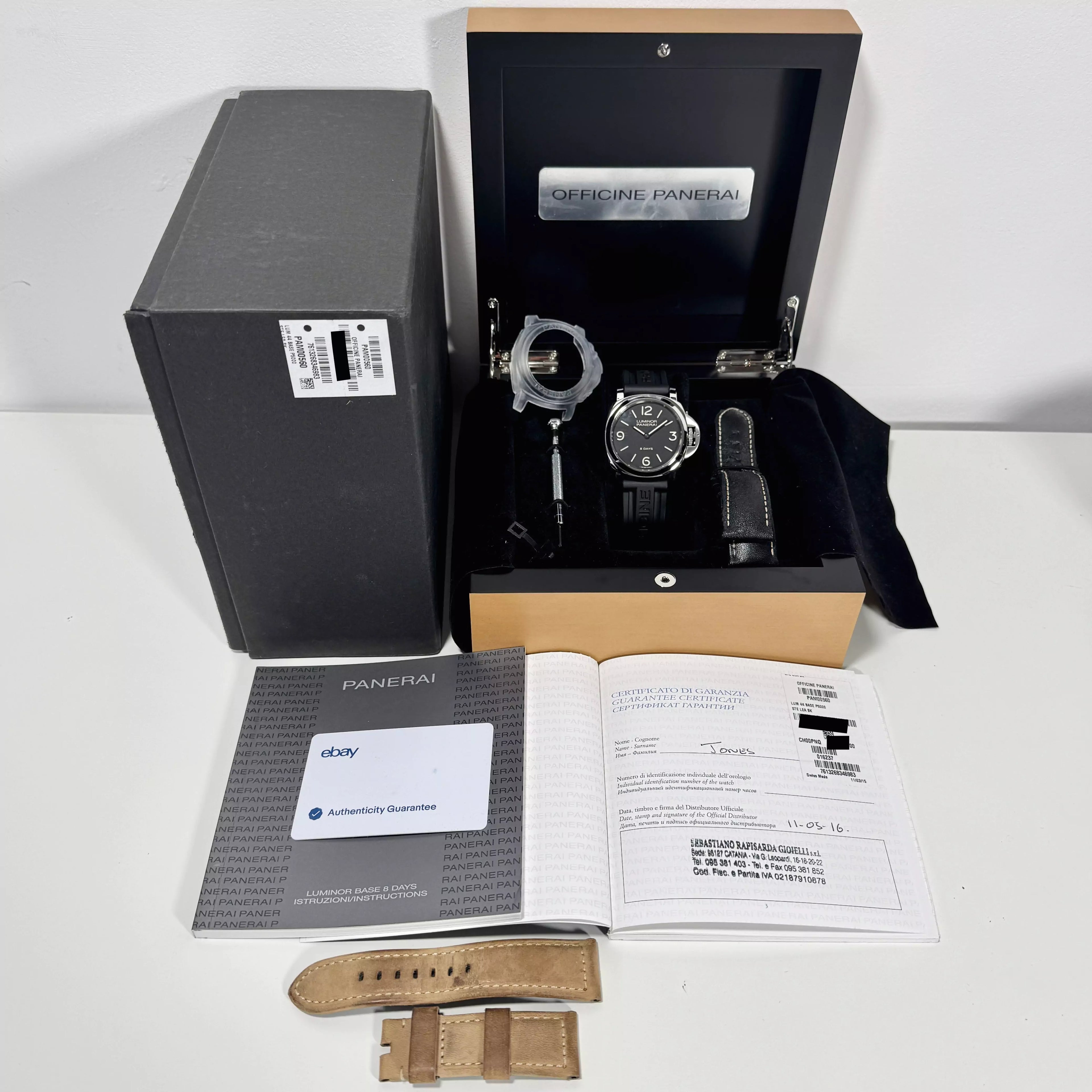 Panerai Luminor 8 Days Q Series PAM00560 2016