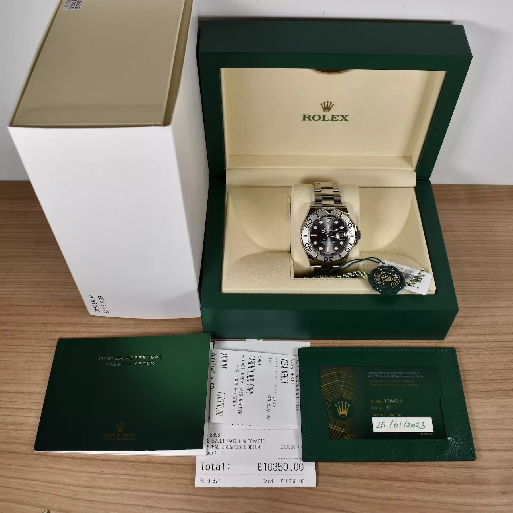 Rolex Yacht-Master Rolesium / Rhodium 126622 2023