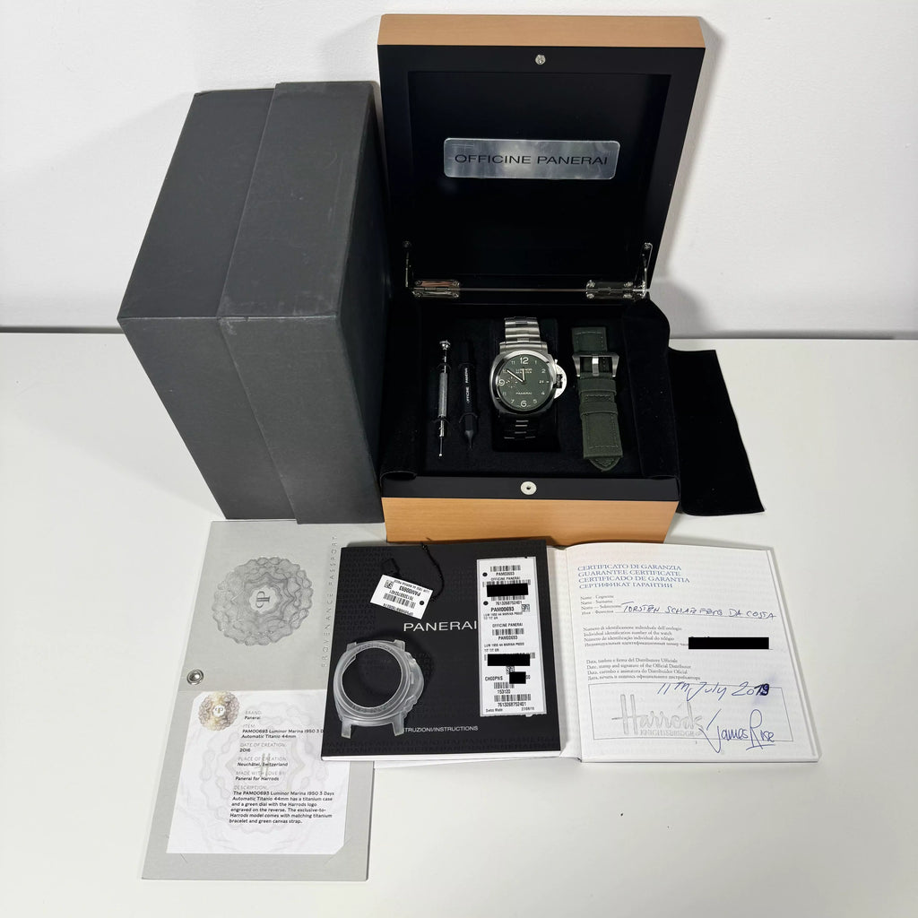 Panerai Luminor Harrods Edition 100 Units PAM00693 2019
