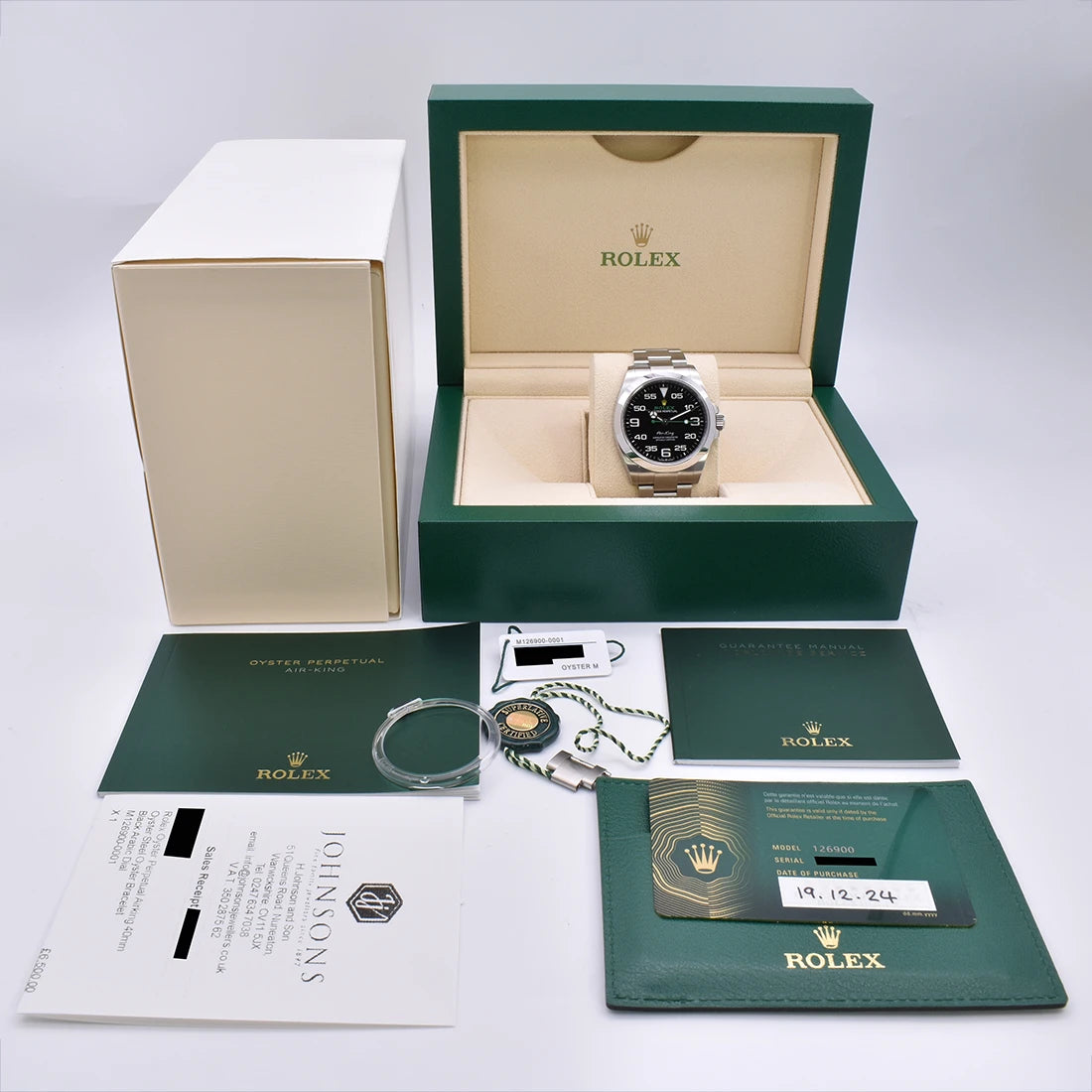 Rolex Air-King 40mm 2024 Unworn Partially Stickered 126900 2024