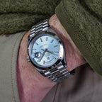 Rolex Day-Date 40 Ice Blue Diagonal Motif Fully Serviced 228206-0004 2015