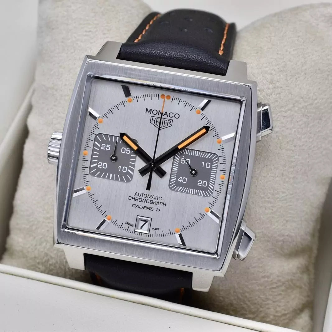 TAG Heuer Monaco Silver & Orange CAW211C.FC6241 2016