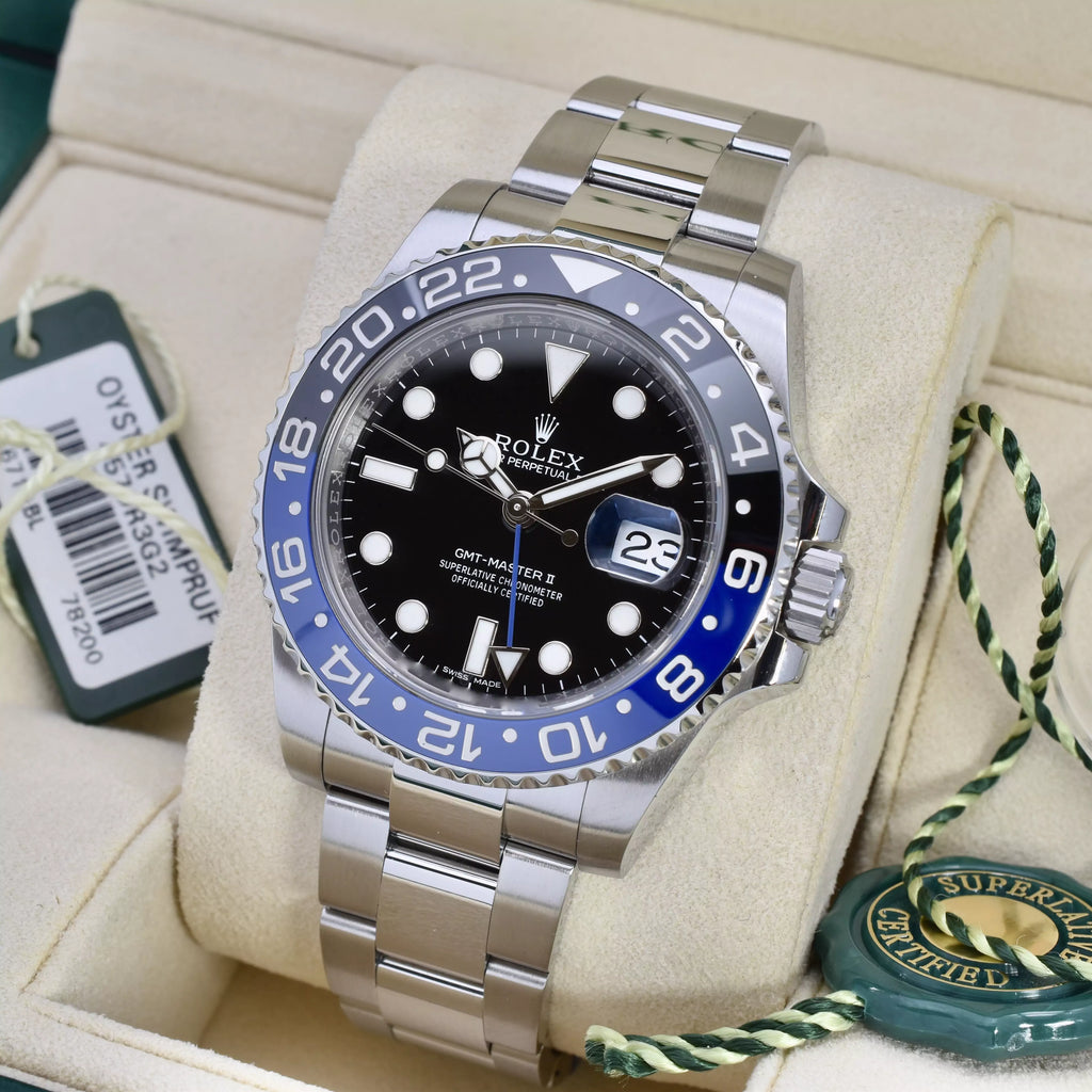 Rolex GMT Master II 40mm Excellent Set 116710BLNR 2015