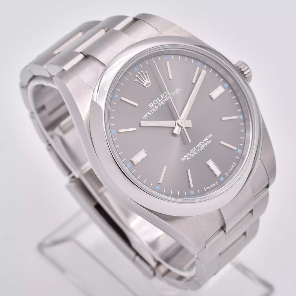 Rolex Oyster Perpetual Rhodium 2020 Full Set 114300 2020