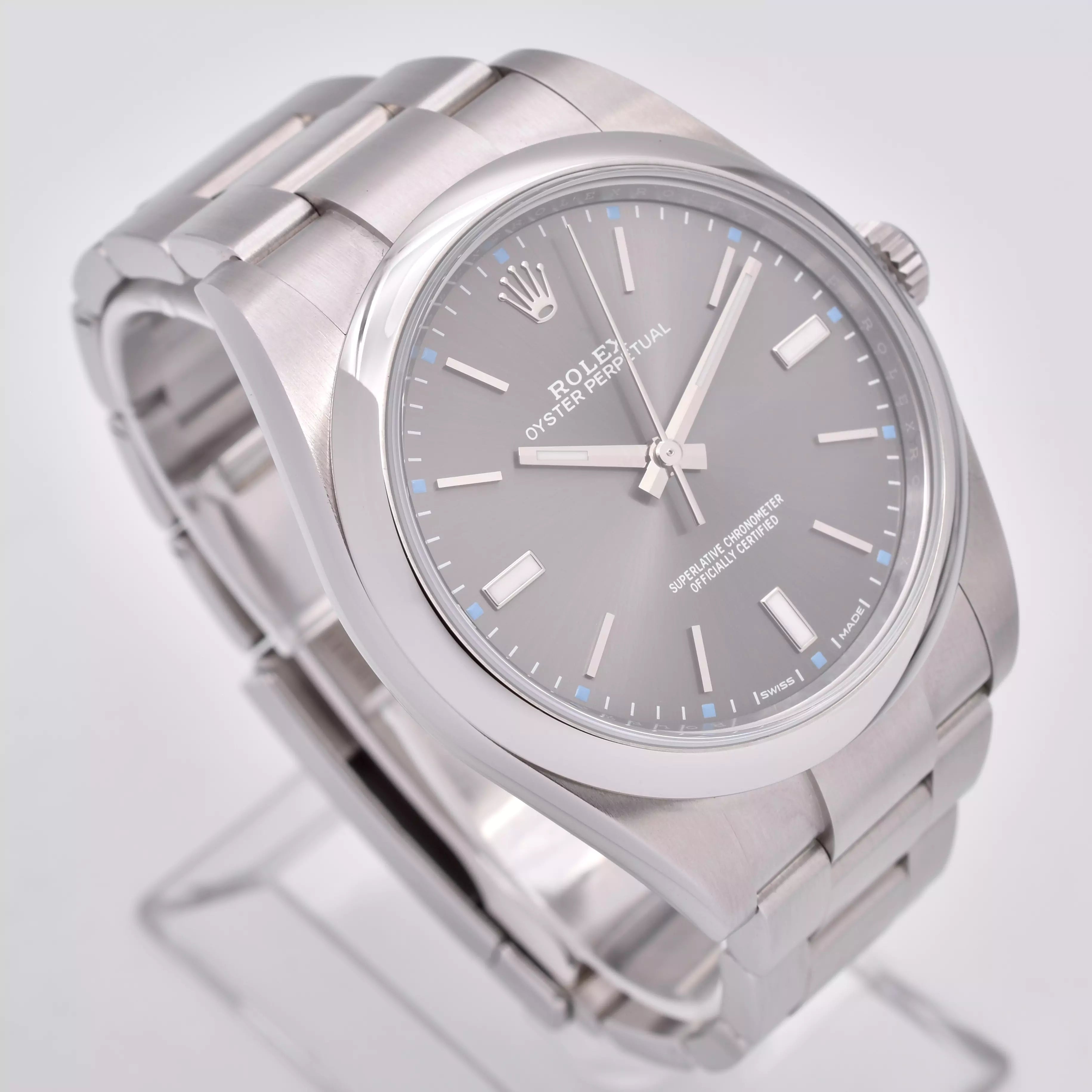 Rolex Oyster Perpetual Rhodium 2020 Full Set 114300 2020