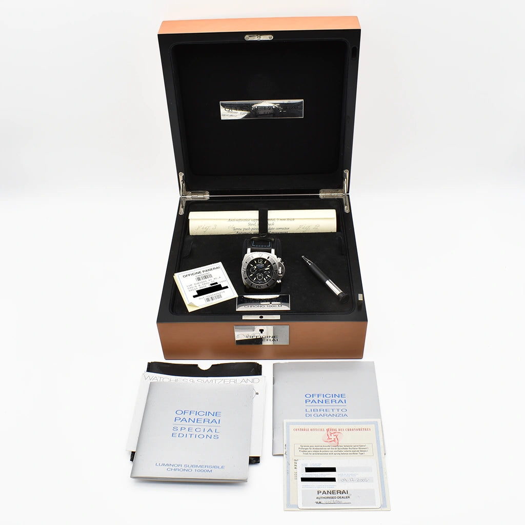 Panerai Submersible Chronograph 47mm 1950 PAM00187 2005 Box & Papers