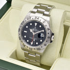 Rolex Explorer II Black 3186 16570 2011 Box & Papers, Serial no. V672194 – Pre-owned Watch | Wiseman's Watches