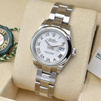 Rolex Lady-Datejust 28 Stainless Steel White Roman Numeral 279160-0016 2022 Box & Papers