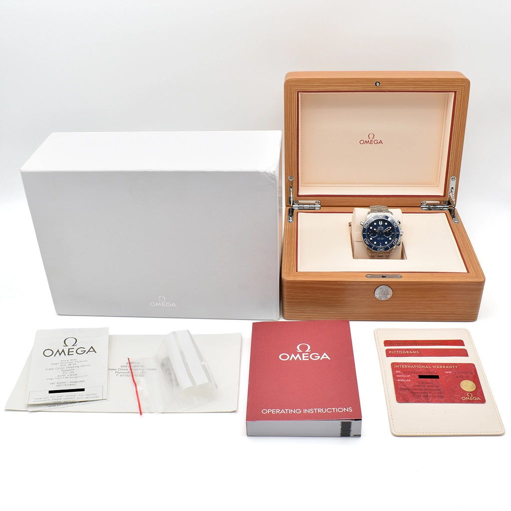 Omega Seamaster Diver 300M Master Co-Axial 44 Chronograph Stainless Steel - 210.30.44.51.03.001