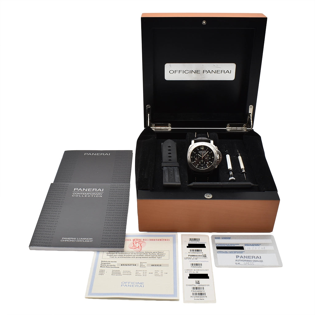Panerai  Luminor Chrono Daylight Black II - PAM00250
