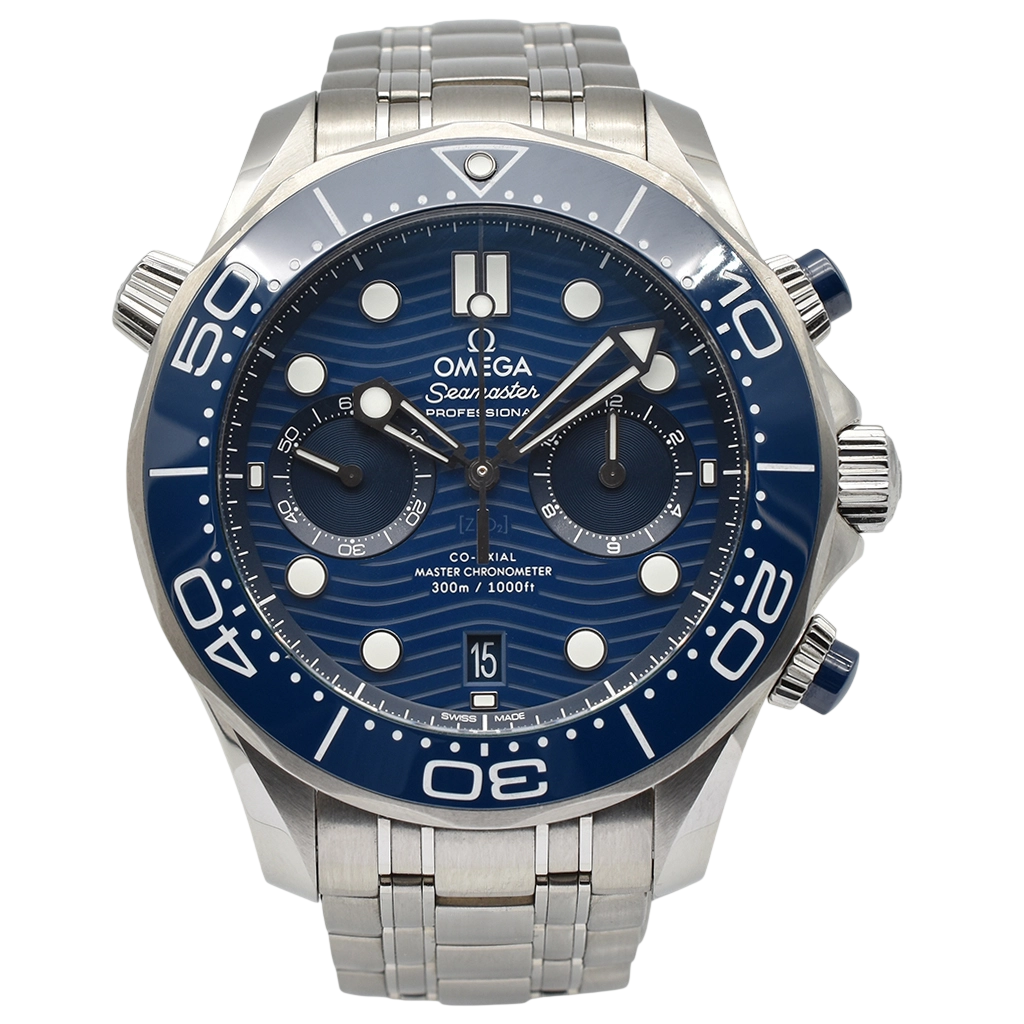 Omega Seamaster Diver 300M Master Co-Axial 44 Chronograph Stainless Steel 210.30.44.51.03.001 2026 Box & Papers