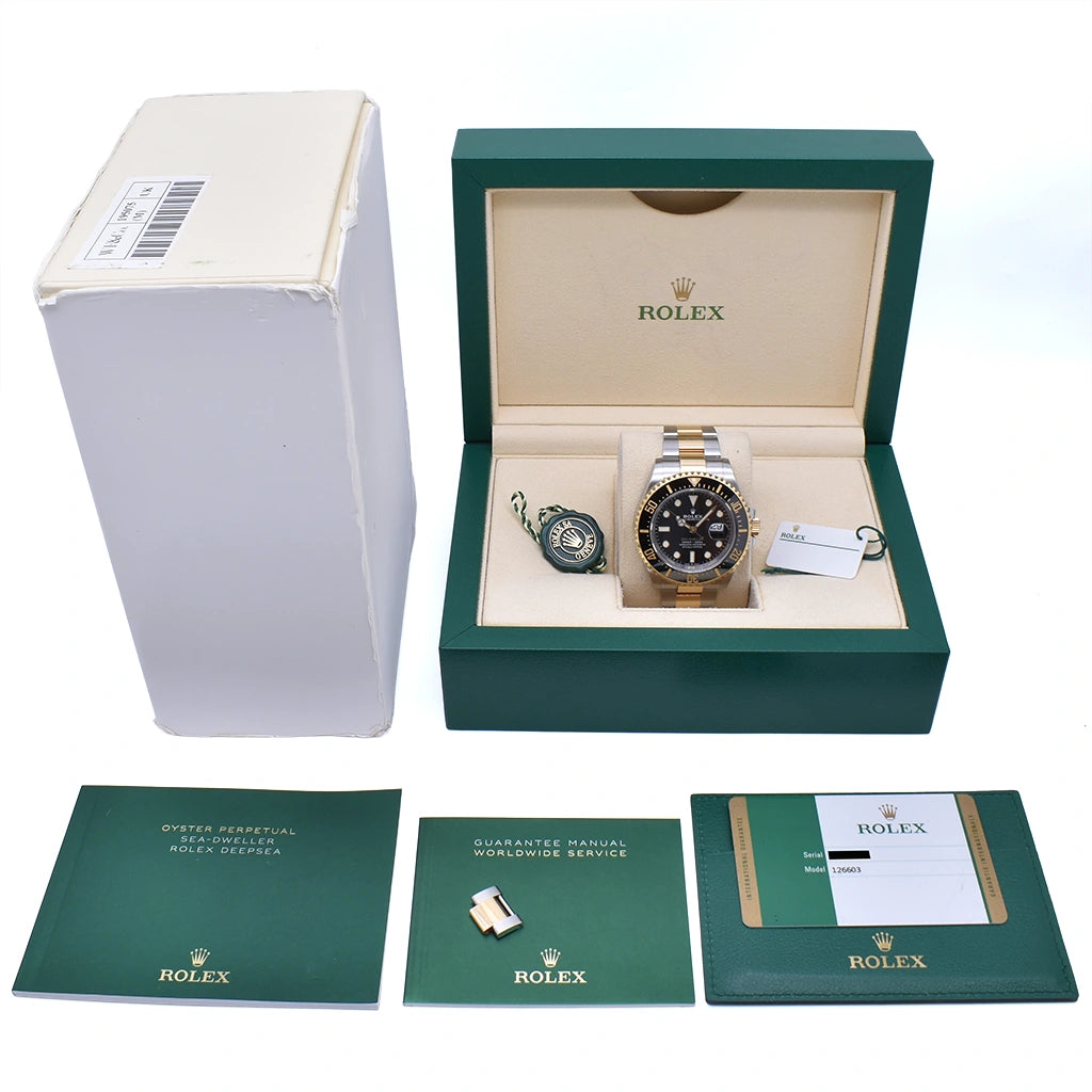 Rolex Sea-Dweller 43mm Stainless Steel - Yellow Gold Black 126603 2019