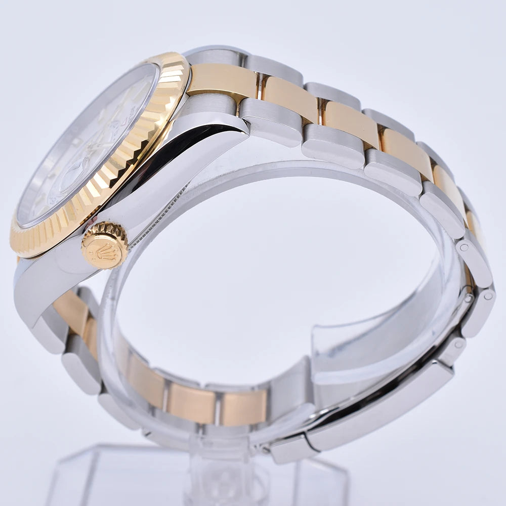 Rolex Sky-Dweller Stainless Steel Yellow Gold White Oyster 326933-0009 2022