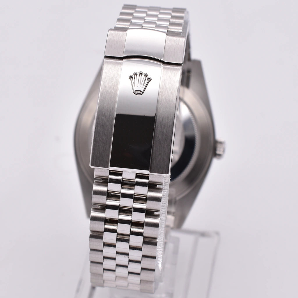 Rolex Datejust 41mm White Fluted Jubilee 2024 Box & Papers 126334-0010