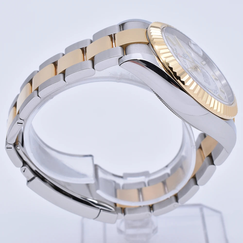 Rolex Sky-Dweller Stainless Steel Yellow Gold White Oyster 326933-0009 2022