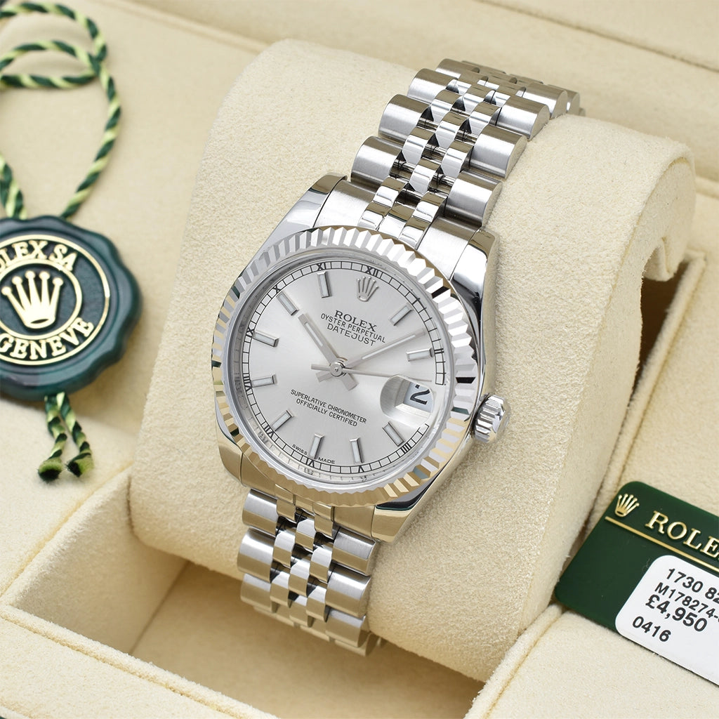 Rolex Datejust 31mm 2016 Stainless Steel Box & Papers 178274-0009 – Pre-owned Watch | Wiseman's Watches