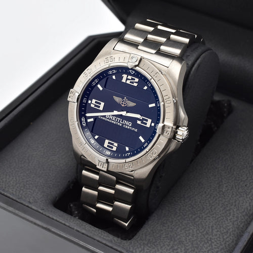 Breitling Aerospace Titanium 2006 E7936210, Serial no. 847295, Box & Papers – Pre-owned Watch | Wiseman's Watches