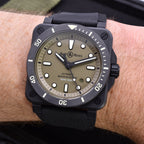 Bell & Ross BR-03 Khaki Ceramic 42mm Watch BR0392-D-KA-CE/ SRB 2022