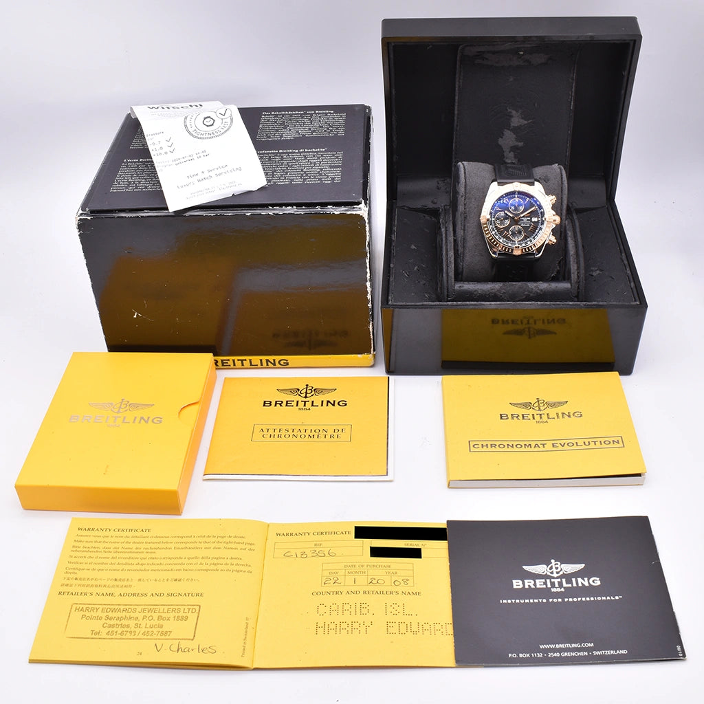 Breitling Chronomat Evolution 44mm C13356 2008 Box & Papers
