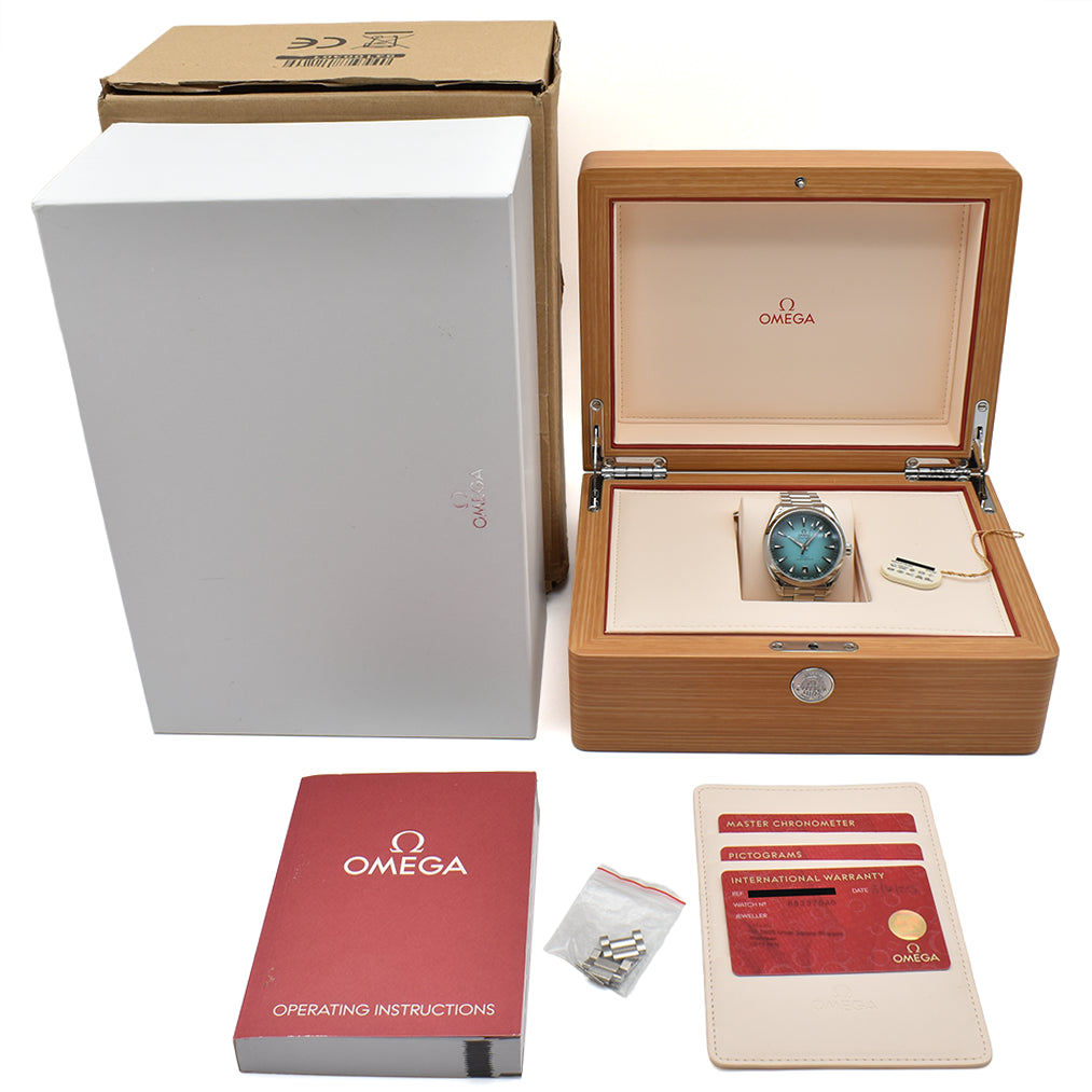 Omega Aqua Terra Turquoise 41mm 2025 Box & Papers 220.10.41.21.03.006