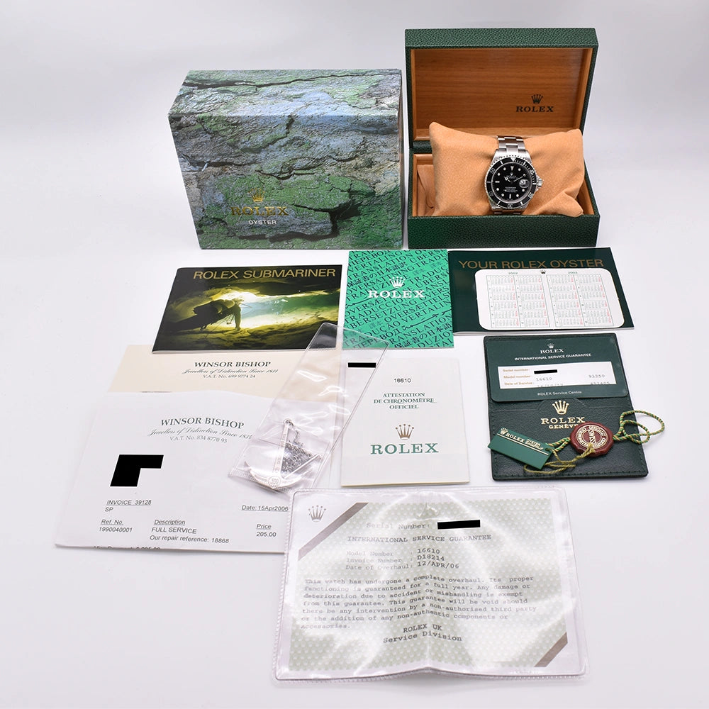 Rolex Submariner Date Full Set 16610 2001 – Pre-owned Watch | Wiseman's Watches