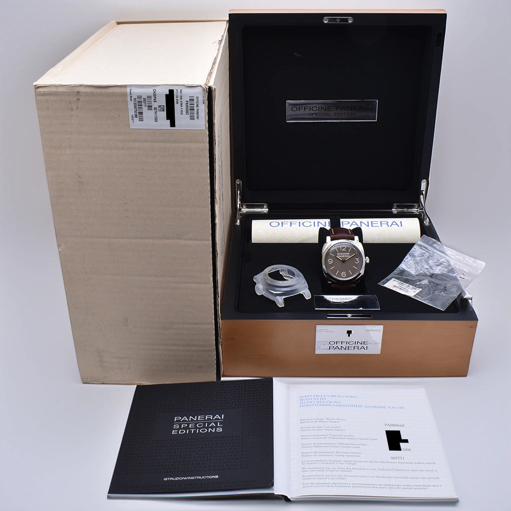 Panerai Radiomir 1940 3 Days Acciaio PAM00662 2016 Box & Papers
