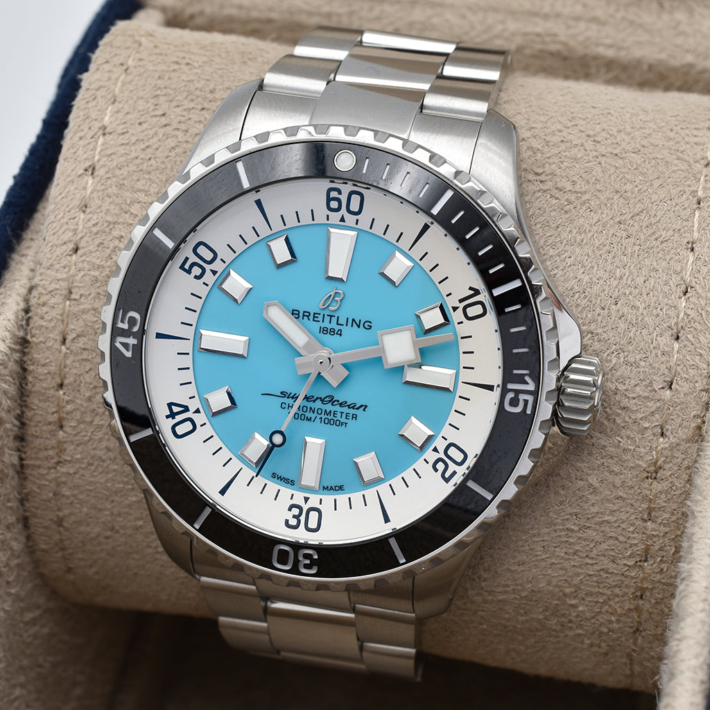 Breitling Superocean Automatic Turquoise 44mm A17376211L2A1 2024 Box and Papers