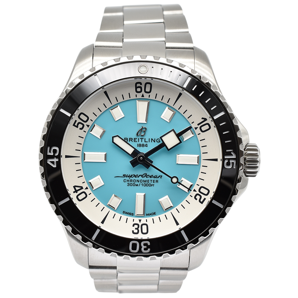 Breitling Superocean Automatic Turquoise 44mm A17376211L2A1 2024 Box and Papers
