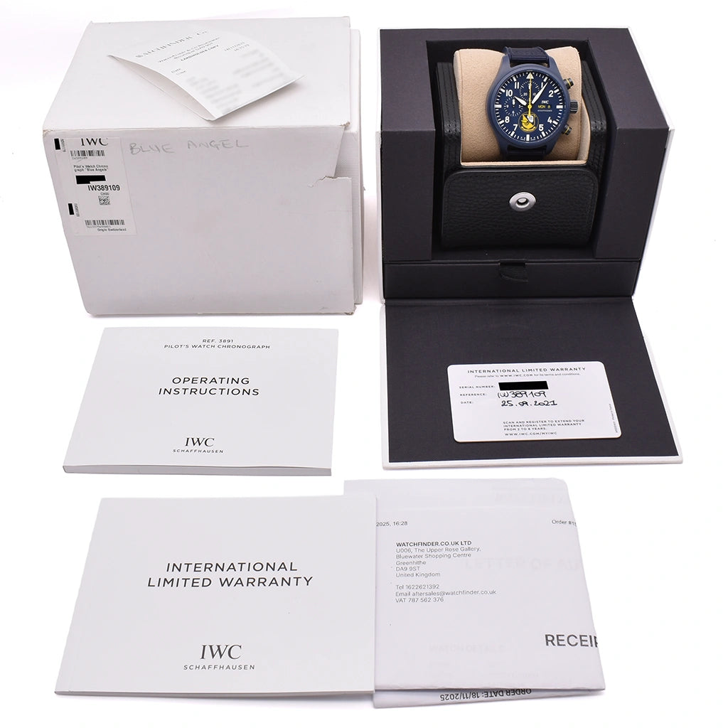 IWC Pilot's Watch Chronograph Blue Angels IW389109 Ceramic 2021
