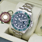 Rolex Submariner 40mm Box & Papers G Serial 116610LV Hulk 2010 Box & Papers, Serial no. G006776 – Pre-owned Watch | Wiseman's Watches