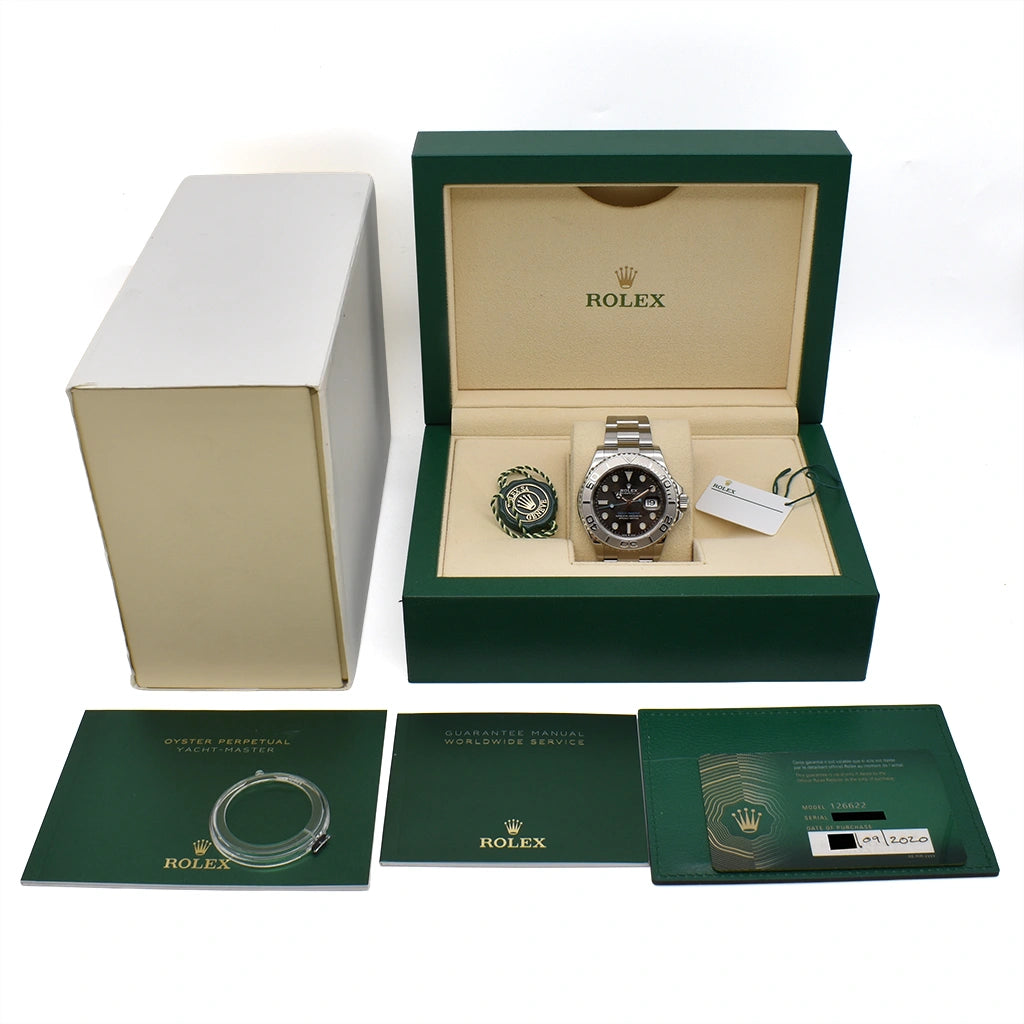 Rolex Yacht-Master Rolesium / Rhodium 126622 2020 Box & Papers