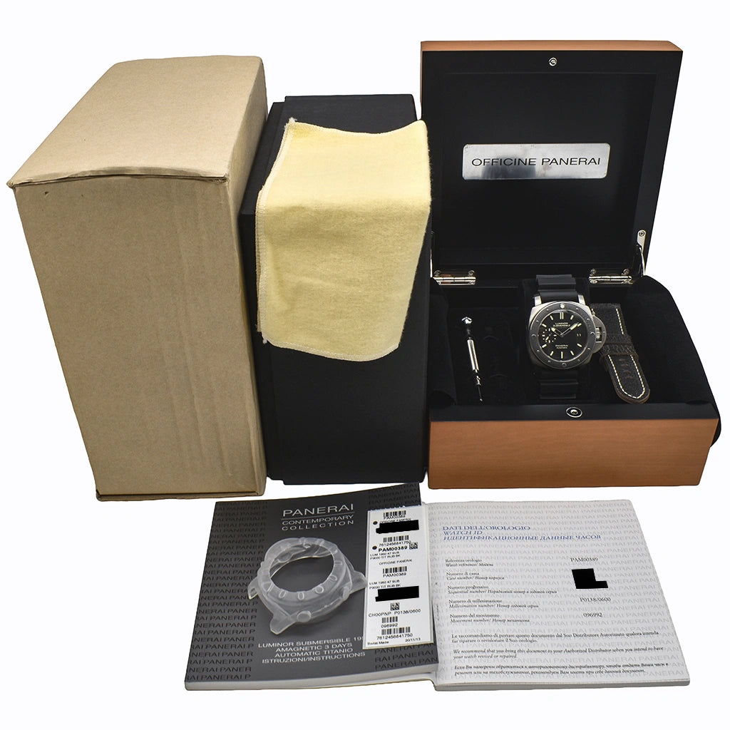 Panerai Submersible 47mm Titanio Amagnetic PAM00389 2014