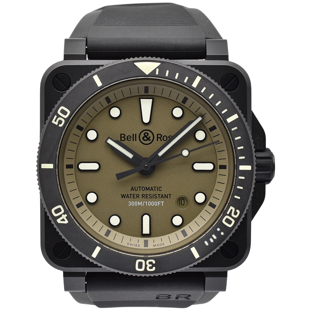 Bell & Ross BR-03 Khaki Ceramic 42mm Watch BR0392-D-KA-CE/ SRB 2022