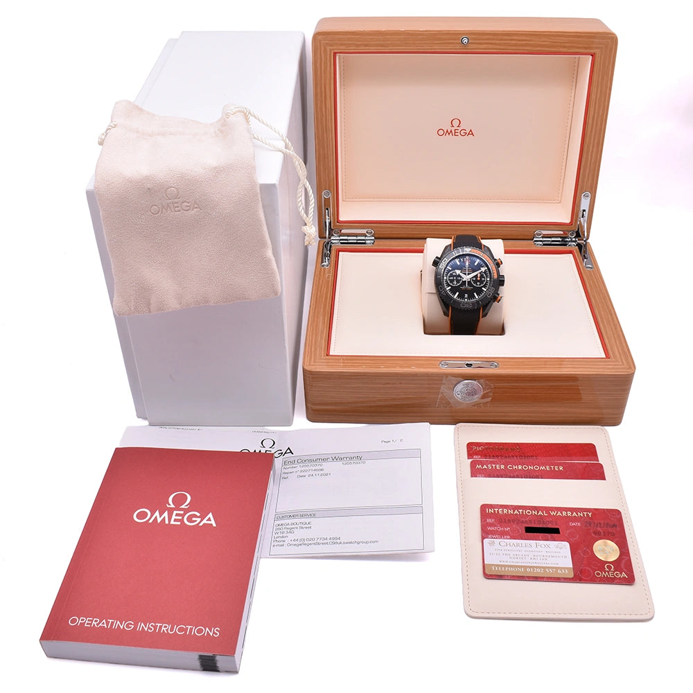 OMEGA Planet Ocean 'Deep Black' Chronograph 600m 215.92.46.51.01.001 2019