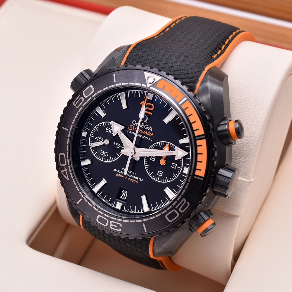 OMEGA Planet Ocean 'Deep Black' Chronograph 600m 215.92.46.51.01.001 2019