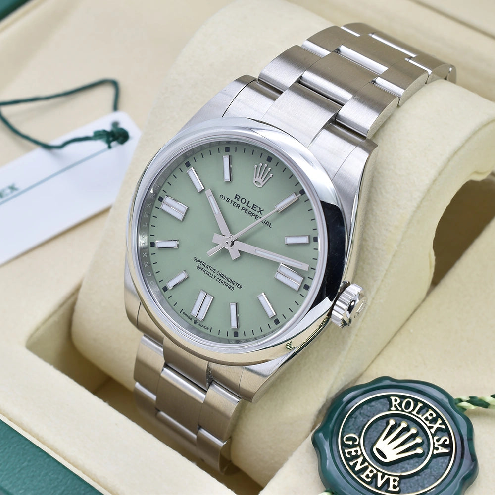 Rolex Oyster Perpetual 41mm Pistachio New Unworn 2026 134300-0006