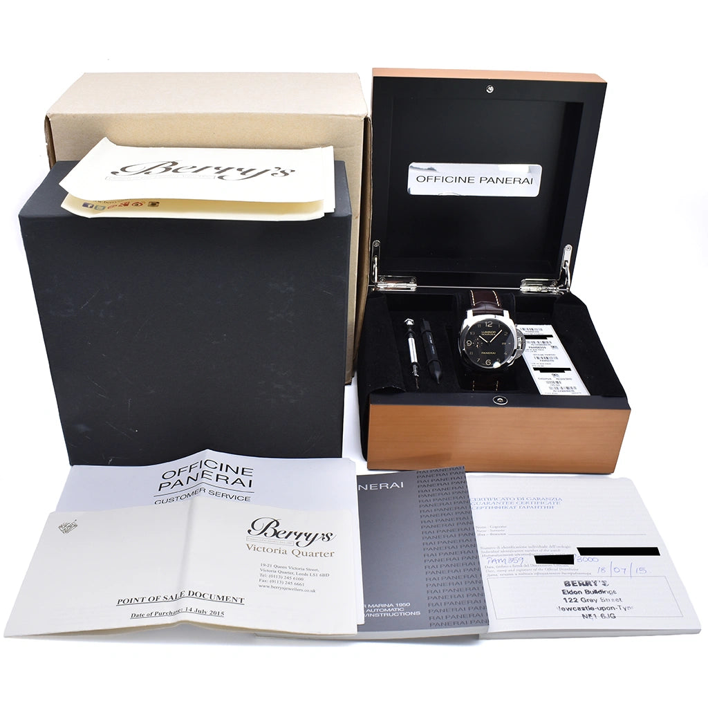 Panerai Luminor 1950 44mm 3 Days PAM00359 2015 Box & Papers