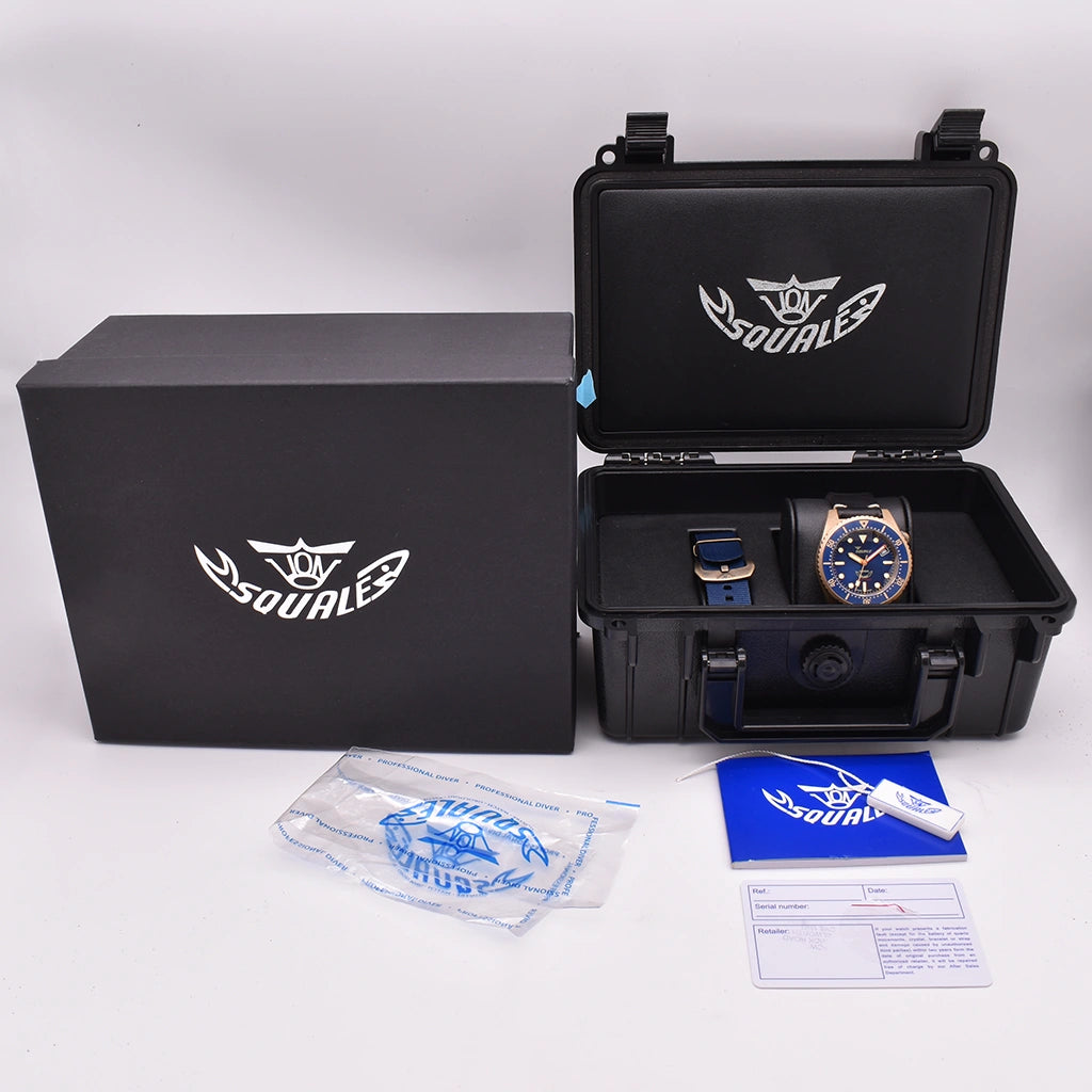 Squale 1521 Marine Bronze 2024 1521-026 Blue / Bronze Full Set