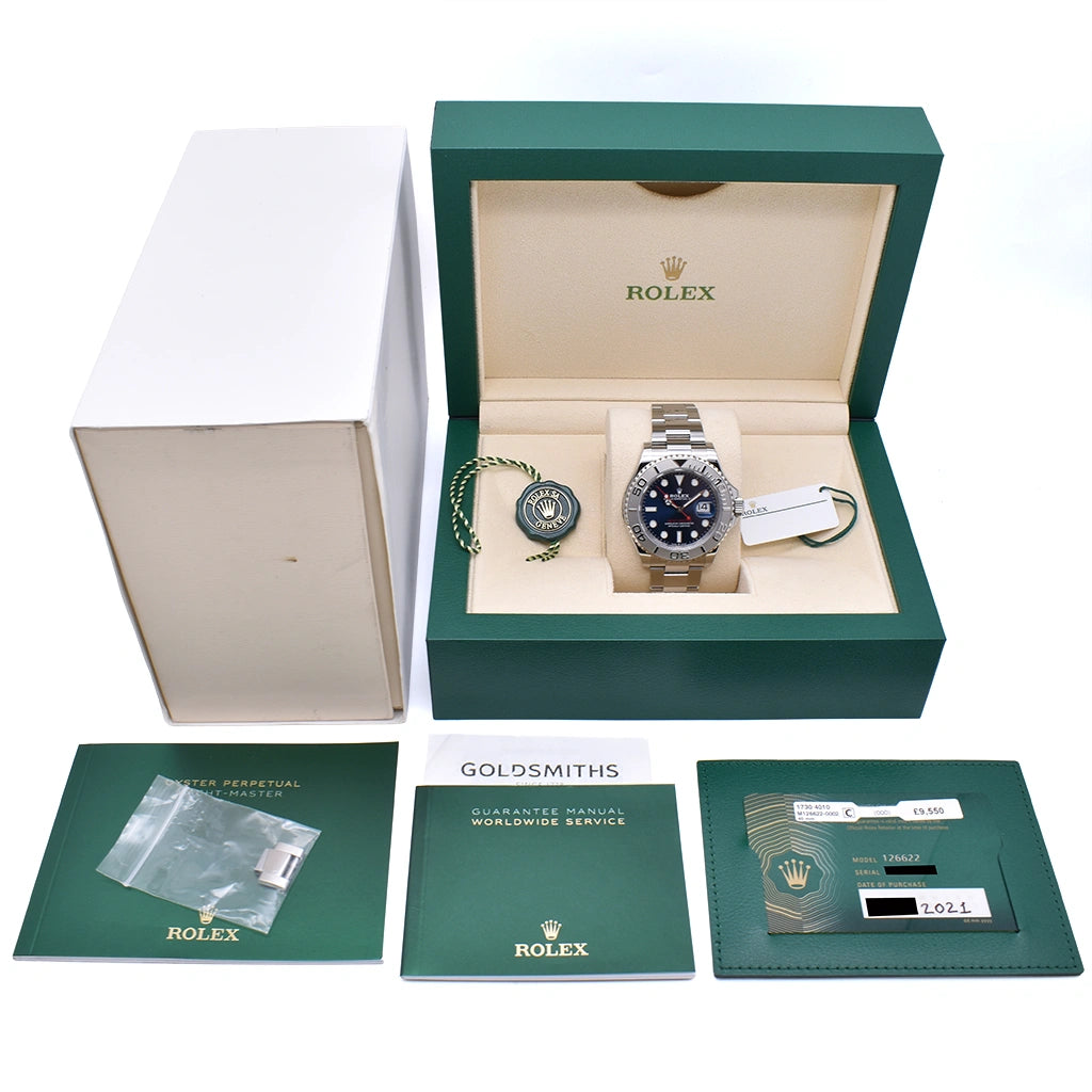Rolex YachtMaster Rolesium / Blue Box & papers 126622-0002 2021