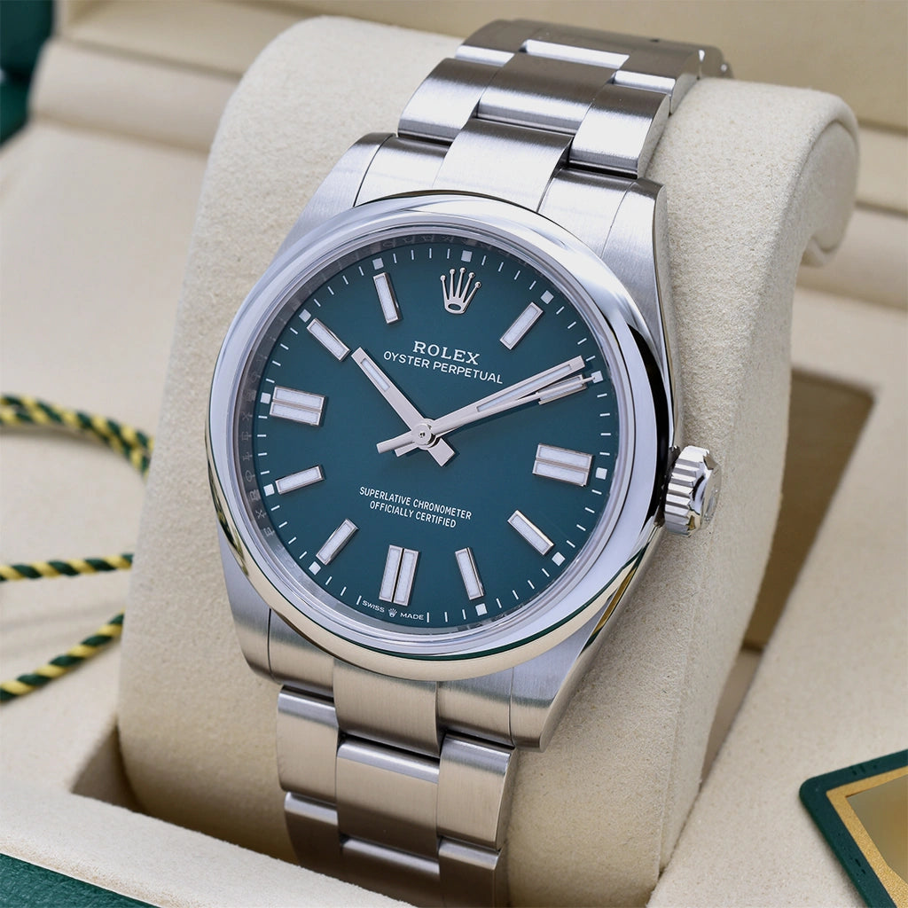 Rolex Oyster Perpetual 41mm Med Blue 134300 Brand New 2026 Box & Papers