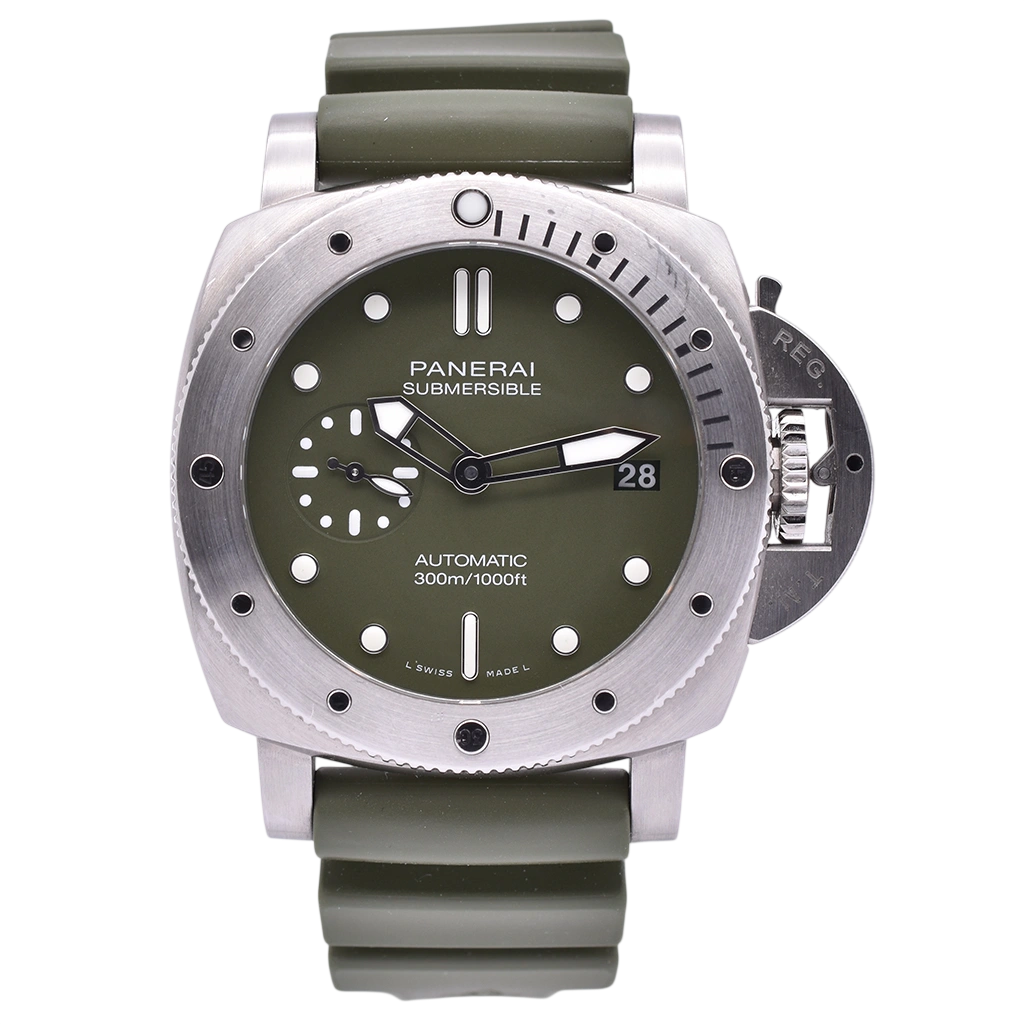Panerai Submersible 1950 Verde Militare 42mm PAM01055 Box & Papers
