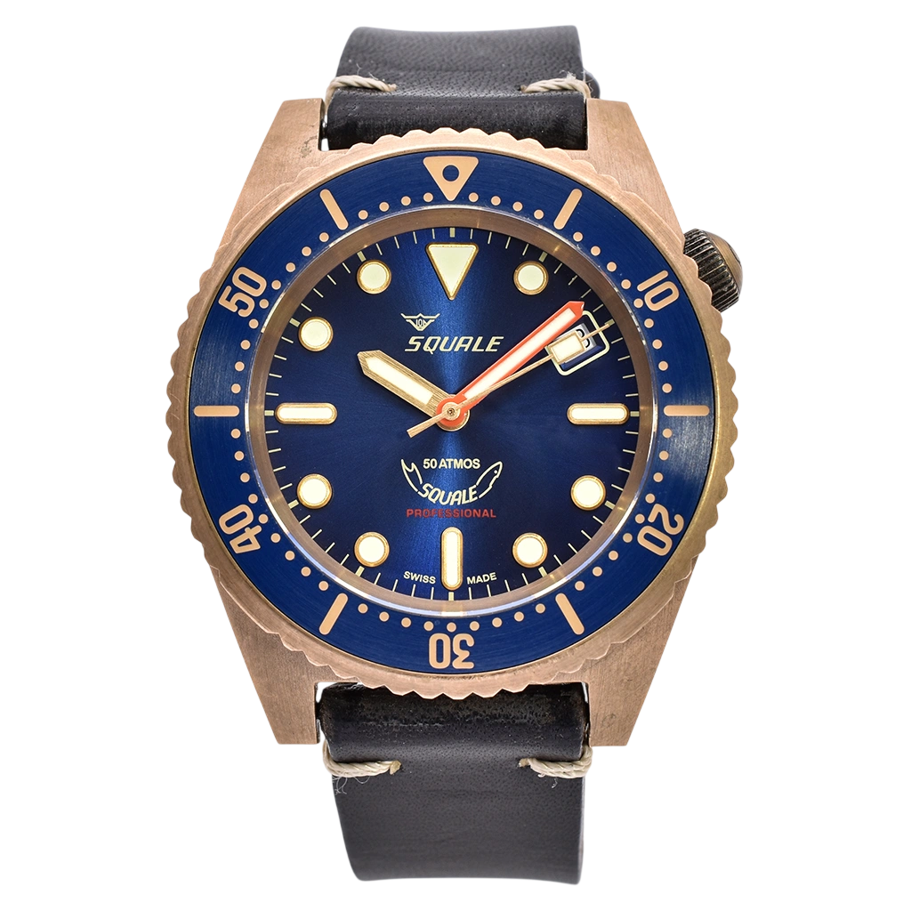 Squale 1521 Marine Bronze 2024 1521-026 Blue / Bronze Full Set