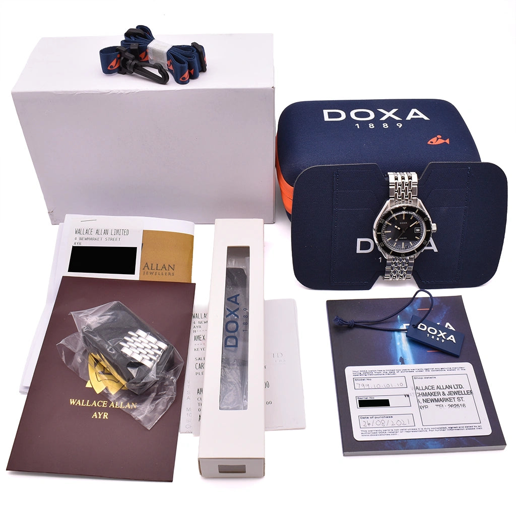 Doxa Sub 200 Sharkhunter 799.10.101.10 Full Set Box & Papers
