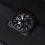 Bell & Ross BR 01-94 S Chronograph 46mm Fully Serviced Box & Papers