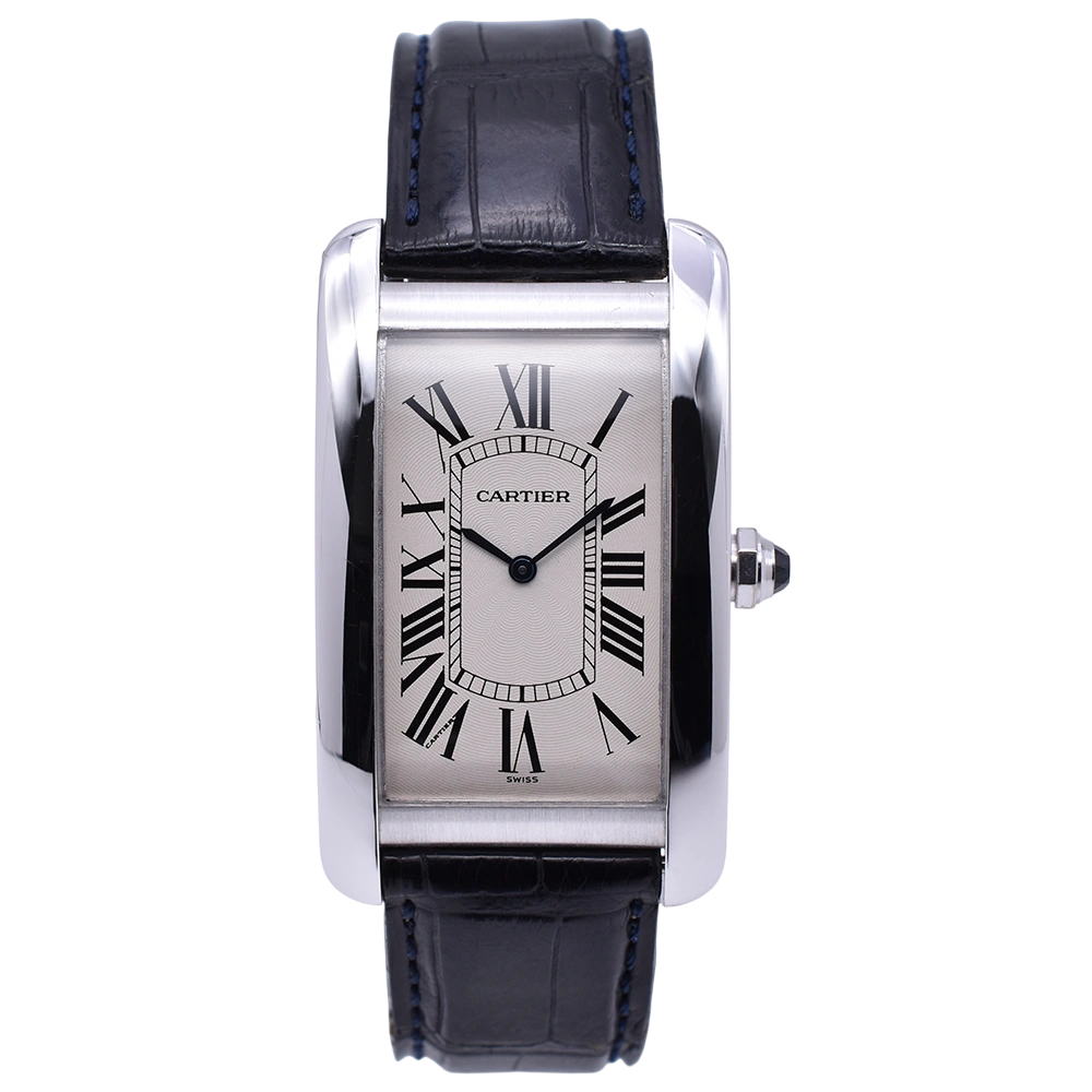 Cartier Tank Américaine 18ct White Gold Fully Serviced 2673 1990