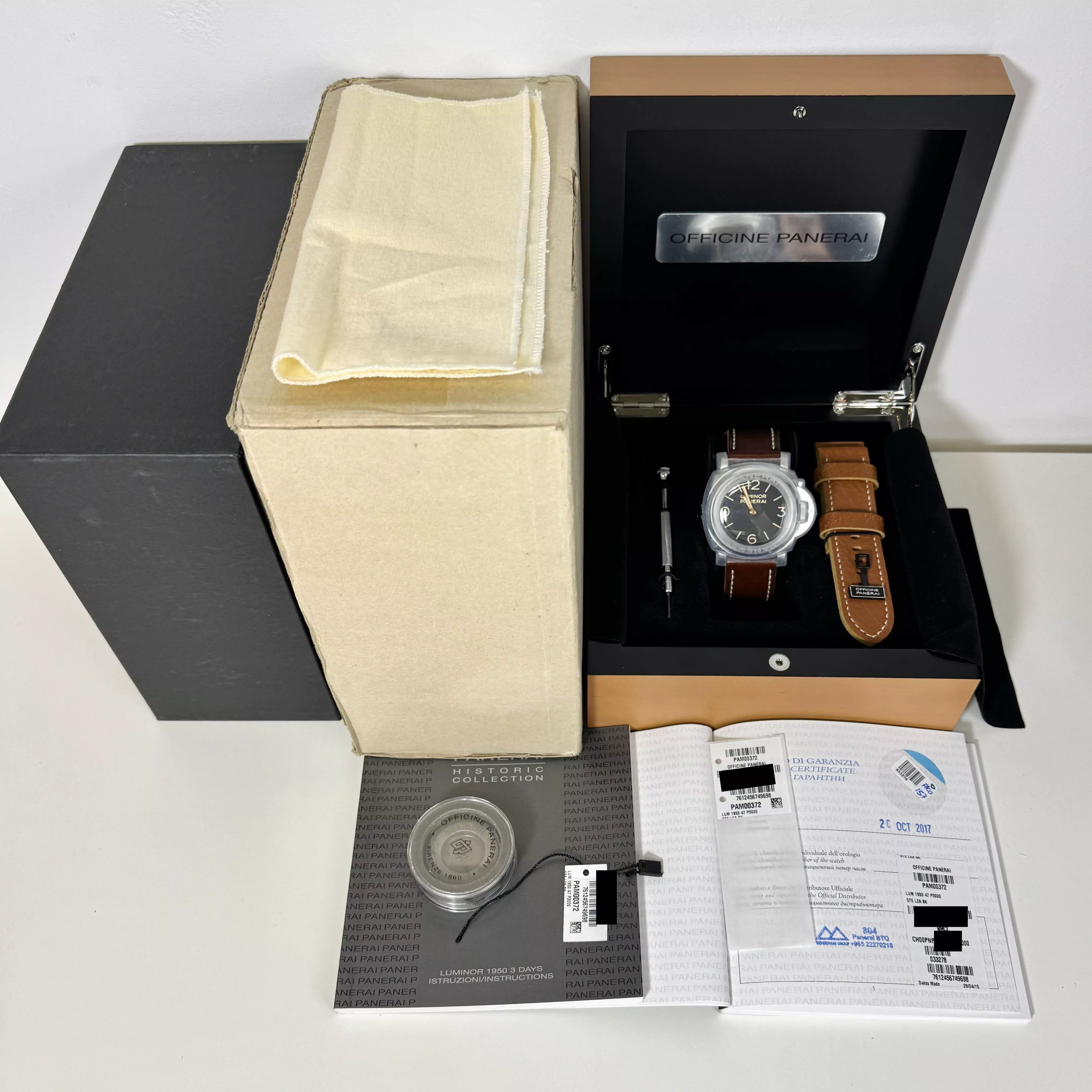 Panerai Luminor Excellent Full Set PAM00372 2017